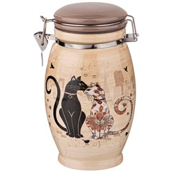 БАНКА AGNESS "ПАРИЖСКИЕ КОТЫ" 11,5*20 СМ 1100 МЛ (КОР=18ШТ.)