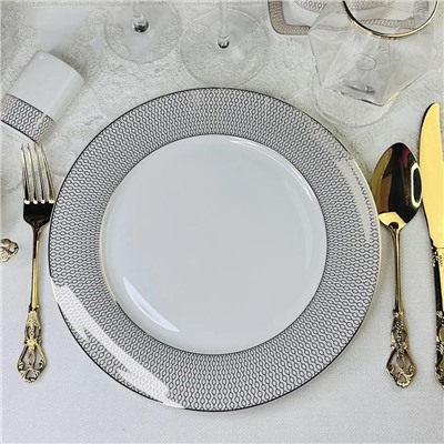 145-539 Набор из 6 тарелок 27см СЕВИЛЬЯ в под.уп.(х5)Костяной фарфор