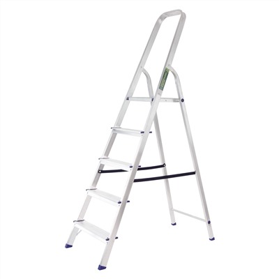 Стремянка, 5 ступеней, алюминиевая, Сибртех