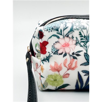 Sunflower Косметичка-пенал женская непромокаемая 1605, разноцветные цветы и травы