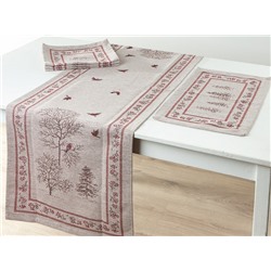 24С84-ШР/уп. Комплект столовый 45*155 +4 салф. 30*50 "Зимний лес" цв. 1 рис. 83