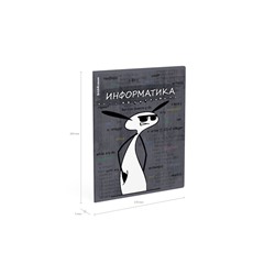 Тетрадь предметная 48 листов в клетку ErichKrause «Чубрик.Информатика», пластиковая обложка