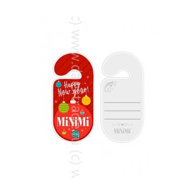 Открытка Minimi НГ Red