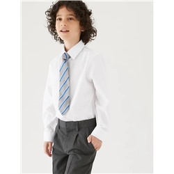 3pk Boys' Plus Fit Easy Iron School Shirts (4-18 Yrs)