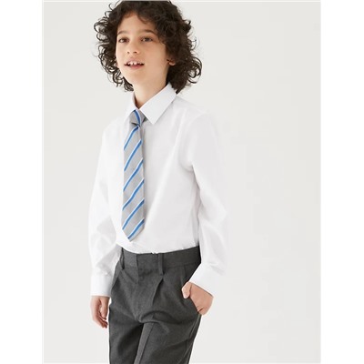 3pk Boys' Plus Fit Easy Iron School Shirts (4-18 Yrs)
