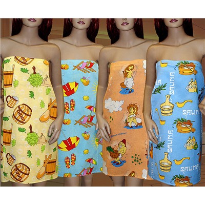 Парео для сауны из вафельного полотна