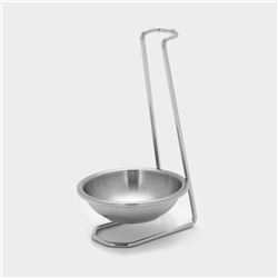 Подставка под половник, 10×18 см, нержавеющая сталь