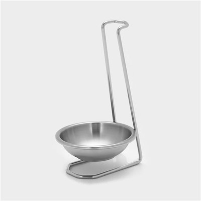 Подставка под половник, 10×18 см, нержавеющая сталь