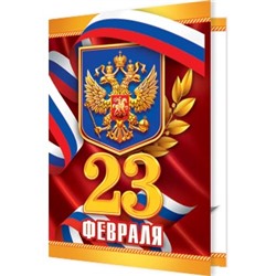 Открытка 2-70 подв. термо. 23 февраля/20/