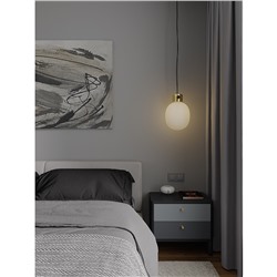 Тумба прикроватная Saga, Hordur, 55х40х50 см, черная