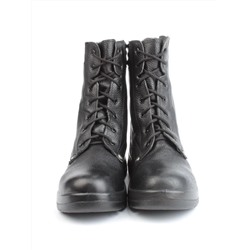 05-9005 BLACK Ботинки зимние мужские (натуральная кожа, искусственный мех)