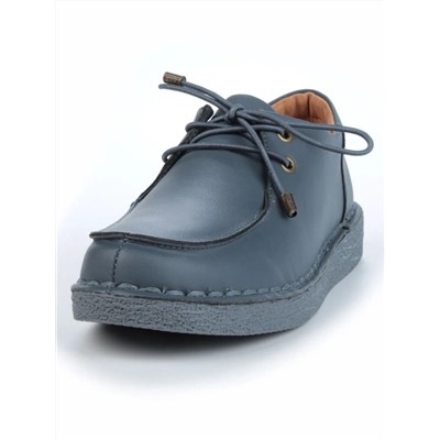 01-D7583-3 BLUE Ботинки демисезонные женские (натуральная кожа)