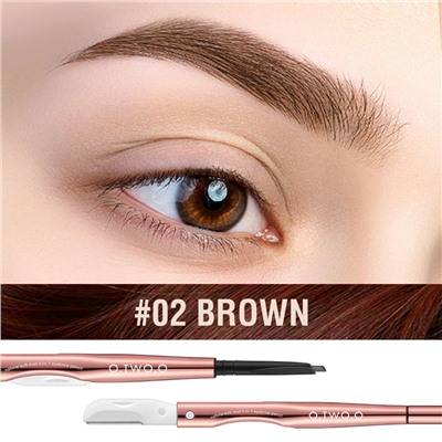 Карандаш для бровей O.TWO.O № 02 Brown