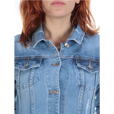 TB105 BLUE Куртка джинсовая женская (95% хлопок, 5% стрейч)