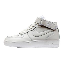 Кроссовки Nike Air Force 1 Mid 07 White Leather арт 5001-1
