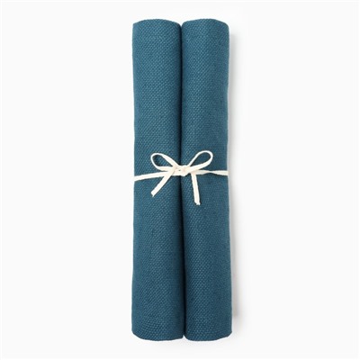 Салфетка Этель Minimalist design  30х40 см,blue, лён 54%, хлопок 46% 500 г/м2