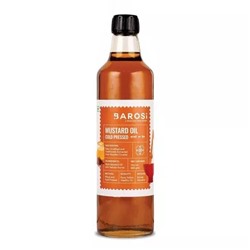 Горчичное масло холодного отжима (750 мл), Cold Pressed Mustard Oil, произв. Barosi