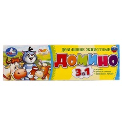 Домино «Простоквашино. Домашние Животные», 3 в 1