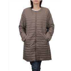K-528 GRAY BEIGE Куртка демисезонная стеганая женская (70 гр. холлофайбер)