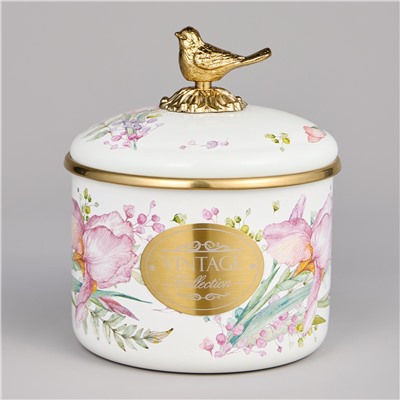 БАНКА ДЛЯ СЫПУЧИХ ПРОДУКТОВ AGNESS, СЕРИЯ IRISES, 12 Х 9СМ / 1,0Л