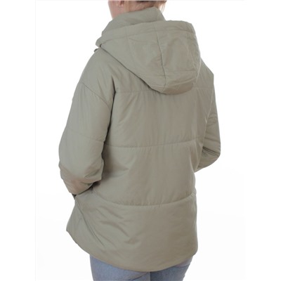 7060 LT. GREEN (OLIVE) Куртка демисезонная женская (100 гр. холлофайбер)