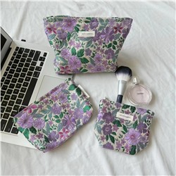 Retro capacious cosmetic bag, portable small clutch bag, organizer bag, french style, high-quality style