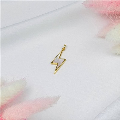 Радуга Самоцветов Подвеска перламутровая "Молния" (1 шт)