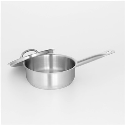 Сотейник Hanna Knövell, 1.2 л, d=16 см, h=6.5 см, с крышкой, толщина стенки 0.8 мм, индукция, нержавеющая сталь