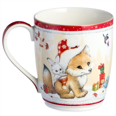 КРУЖКА LEFARD "С НОВЫМ ГОДОМ!" 300 МЛ КРАСНАЯ (КОР=36ШТ.)