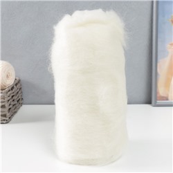 Шерсть для валяния "Кардочес" 100% полутонкая шерсть 100гр (205 белый)