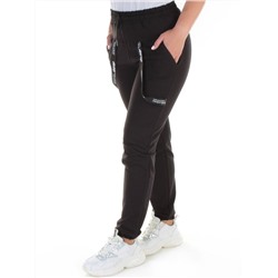 QB-81 BLACK Брюки спортивные женские (95% хлопок, 5% стрейч) P&S