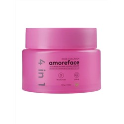 Amoreface Крем для лица 4 в 1 с коллагеном и экстрактом розы / Rose-Collagen Whitening Cream, 100 г