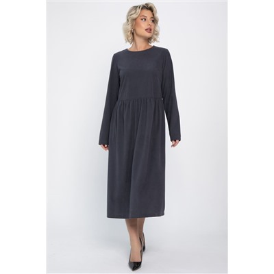 Платье из вельвета Андреа (графит) П14801-25М
