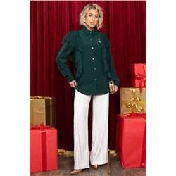 Блуза Сюита (зеленая) Б14679-24М
