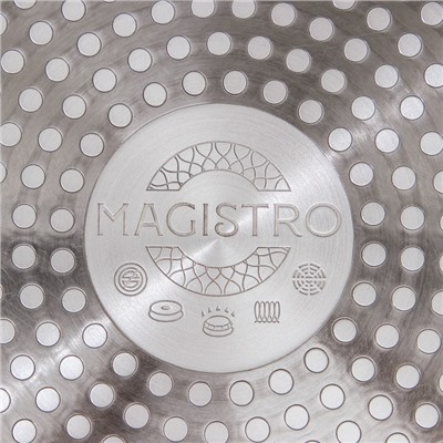 Сковорода Natural. Brown, d=22 см, ручка soft-touch, антипригарное покрытие, индукция, кованый алюминий, коричневая