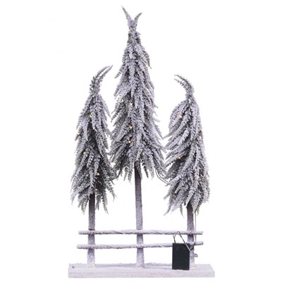 GAEM Изделие декоративное "Елки" с подсветкой, L42 W11 H76 см (3хАА, не прилаг)