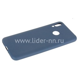 Задняя панель для Huawei Honor  8C Силикон матовый (синяя)