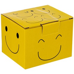 КРУЖКА КОЛЛЕКЦИЯ "ВЕСЕЛЫЙ СМАЙЛИК" 300 МЛ 9*8,2 СМ (КОР=48 ШТ.)