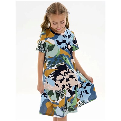 Детское платье "Лето" / Цветы камуфляж