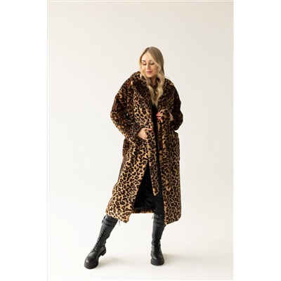 Шубка утеплённая 24558 (леопардовый)