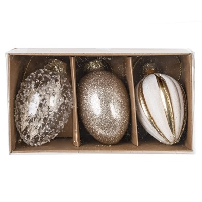 GAEM Набор из 3-х изделий декоративных подвесных "Яйцо пасхальное" (4,5*8), L13 W7,5 H5 см