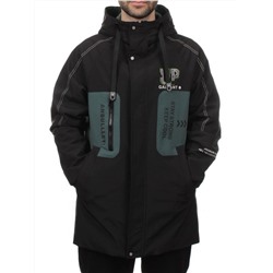2171 BLACK GREEN Куртка мужская зимняя облегченная (130 гр. холлофайбер)
