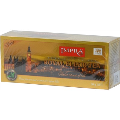 IMPRA. Royal Elixir. Gold черный карт.пачка, 25 пак.
