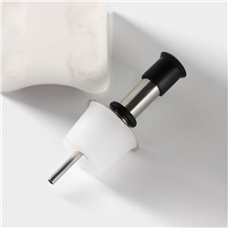 Банки для хранения специй и соусов BellaTenero, 6 предметов: солонка 100 мл, банка 200 мл, соусник 200 мл, на бамбуковой подставке, фарфор, белые