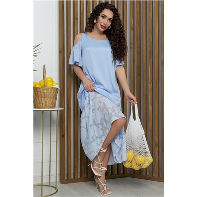 Платье Разбивая сердца (голубое) П15471-7М