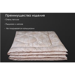 Одеяло овечья шерсть (400) поплин Реноме<14/032Б, 172*205, 2 спальное БЕЛЫЙ>