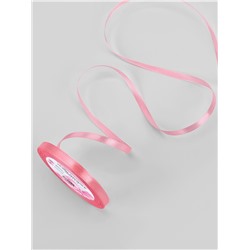 Лента атласная, 6 мм, 23±1 м, нежно-розовая №147