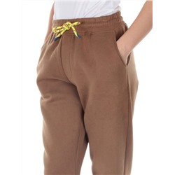 M047 BROWN Брюки спортивные утепленные женские (85% хлопок, 10% полиэстер, 5% спандекс)