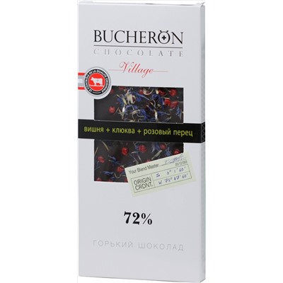 BUCHERON. Village. Горький с вишней, клюквой и розовым перцем 100 гр. карт.пачка