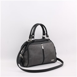 Сумка 257 македония серый+черный ХИТ продаж